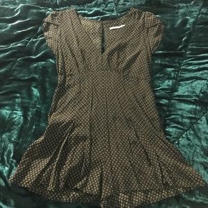 Deep V dotted romper